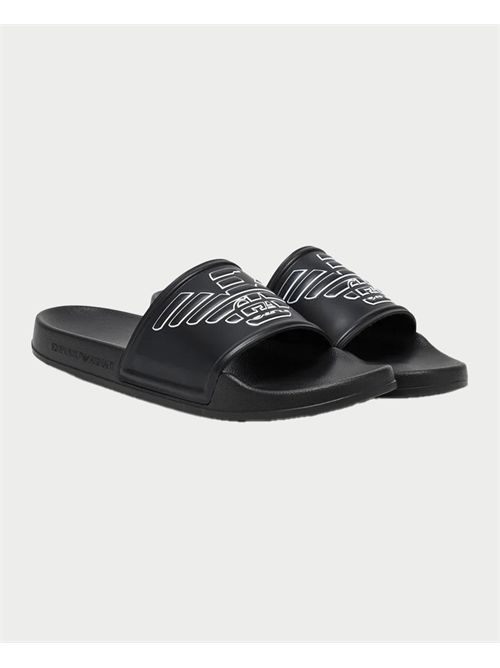 Sliders uomo Emporio Armani con maxi logo EMPORIO ARMANI | XVPS11-XR273K485